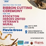 Honoring Our Heroes: Stockton Veterans Mural Unveiling & Ribbon Cutting Ceremony