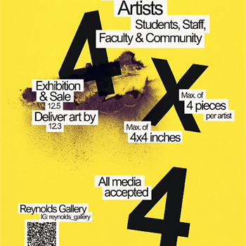 4 x 4 Art Exhibition & Sale Returns to Pacific on Dec. 5