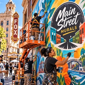 Downtown Stockton Becomes a Canvas as Inaugural Murals & Main Festival Brings Art to the Streets